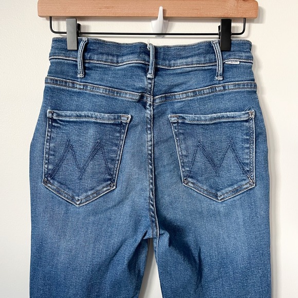 Mother Jeans Lil Hustler Ankle Fray Grasping At Straws Womens 28 - Picture 6 of 14